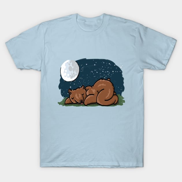 Sleepy Bear T-Shirt by Battsii Collective